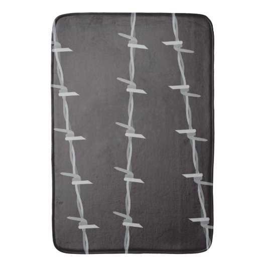 ontwerp met prikkeldraad badmat (Voorkant Verticaal)