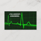 Ontwerp met pulssnelheid, EMT, Paramedic Visitekaartje (Voorkant)