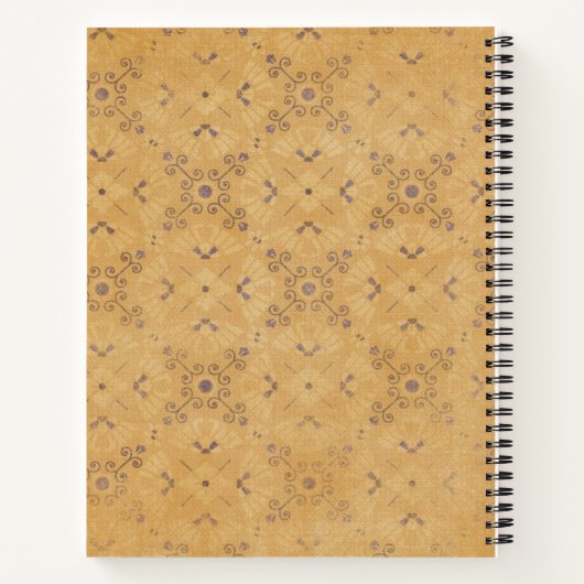 ontwerp met Retropatroon Notitieboek (Achterkant)