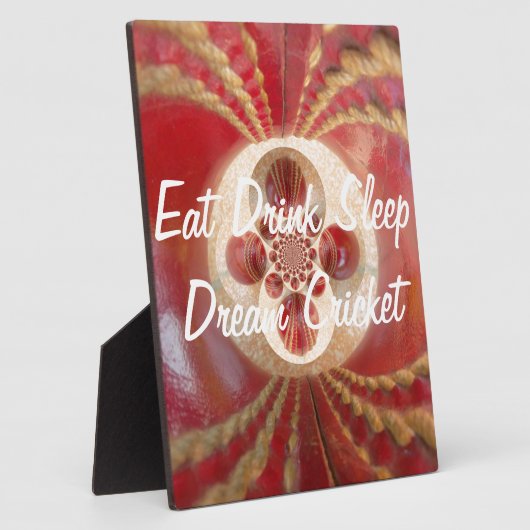 Ontwerp met rode cricketballen fotoplaat (Zijkant)