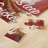 Ontwerp met rode cricketballen legpuzzel (Zijkant)