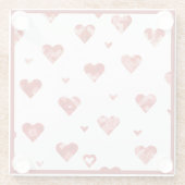 Ontwerp met rode holten glazen onderzetter (Achterkant)