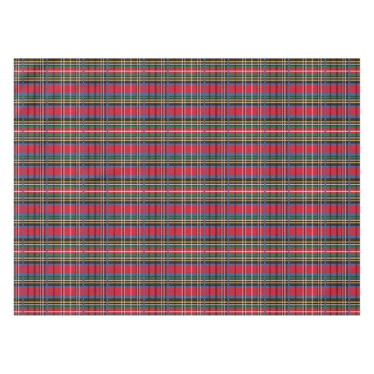 Ontwerp met rood, blauw, groen tartan tafelkleed (Voorkant (Horizontaal))