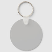 Ontwerp met schattig grijs kitten sleutelhanger (Achterkant)