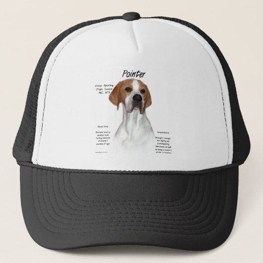 Ontwerp met tekengeschiedenis trucker pet (Voorkant)