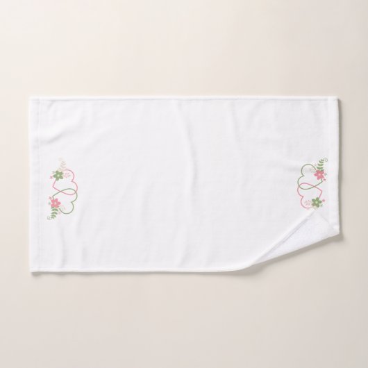 Ontwerp met twee harten bad handdoek (Handdoek)