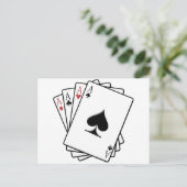 Ontwerp met vier tapekaarten briefkaart (Staand voorkant)