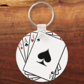 Ontwerp met vier tapekaarten sleutelhanger (Voorkant)