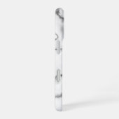 Ontwerp met wit marmer - iPhone 16 hoesje (Rechterkant)