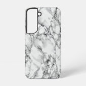 Ontwerp met witte marmer samsung galaxy hoesje (Achterkant)