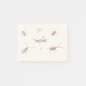  ontwerp met zeven verschillende insecten post-it® notes (Voorkant)
