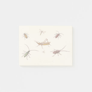  ontwerp met zeven verschillende insecten post-it® notes