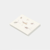  ontwerp met zeven verschillende insecten post-it® notes (Schuin)
