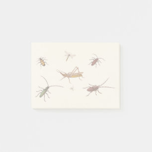  ontwerp met zeven verschillende insecten post-it® notes