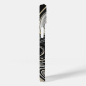 Ontwerp met zwart en goudgrijs Case-Mate iPhone case (Achterkant / Rechts)