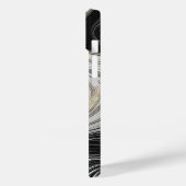 Ontwerp met zwart en goudgrijs Case-Mate iPhone case (Achterkant / Links)