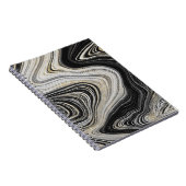 Ontwerp met zwart en goudgrijs notitieboek (Rechterzijde)