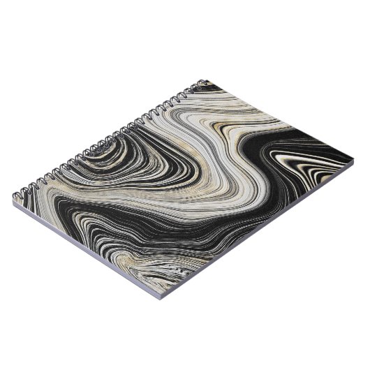 Ontwerp met zwart en goudgrijs notitieboek (Linkerzijde)