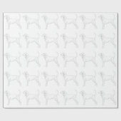 Ontwerp met zwart en tan Coonhound Ready naar kleu Cadeaupapier (Vlak)