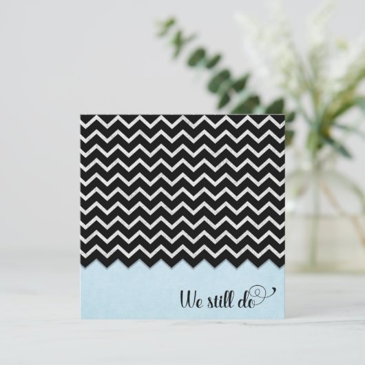 ontwerp met zwart en zilver op blauw kaart (Staand voorkant)