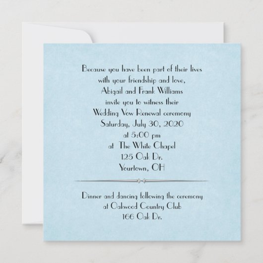 ontwerp met zwart en zilver op blauw kaart (Achterkant)