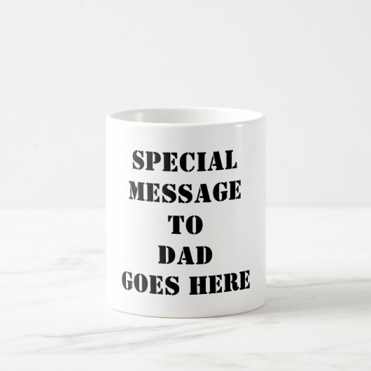 Ontwerp mijn eigen Vaderdag Mok voor papa Gift (Center)