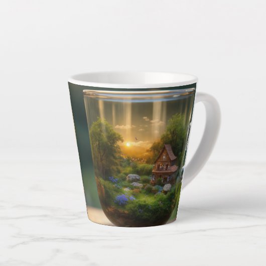 Ontwerp mok: latte mok (Rechterhoek)