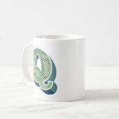  ontwerp Monogram Q Initiaal Koffie Mok (Voorkant links)