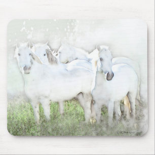Ontwerp Muismat witte paarden