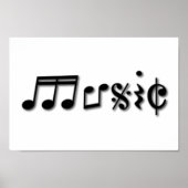 Ontwerp muziektekst poster (Voorkant)