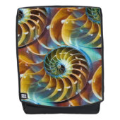Ontwerp Nautilus Shell Rugtassen (Voorkant)