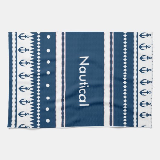 Ontwerp nautisch theedoek (Horizontaal)