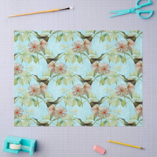 Ontwerp negen Humming Birds reeks Tissuepapier (Craft)