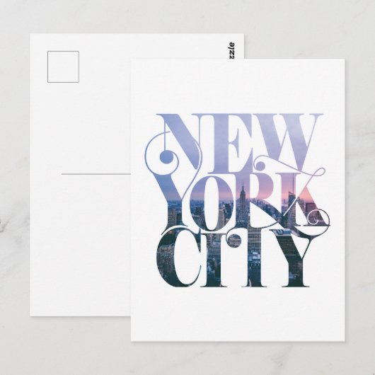 Ontwerp New York City Briefkaart (Voorkant / Achterkant)
