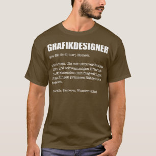 Ontwerp Ninja Graphic Designer Grappig woordenboek T-shirt