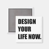 Ontwerp nu je leven magneet (Voorkant / Achterkant)