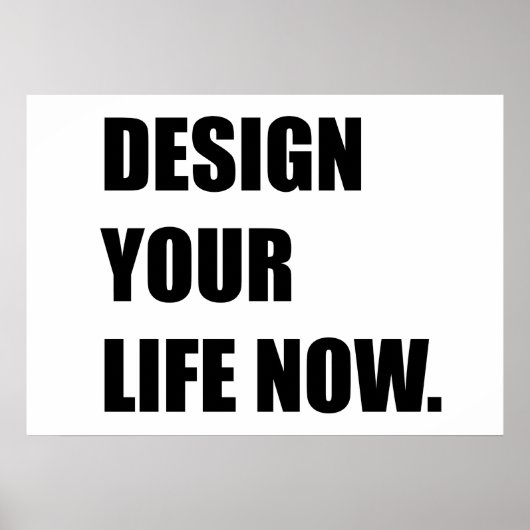 Ontwerp nu je leven poster (Voorkant)