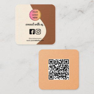 Ontwerp nu - QR-code, sociale media en Logo toevoe Contactkaartje