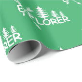 Ontwerp ontdekkingsreiziger - Glanzend inpakpapier (Rol Hoek)