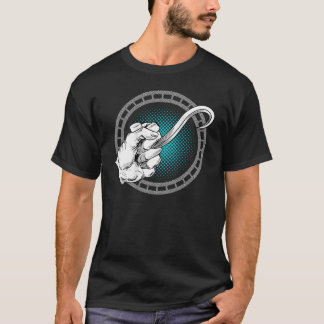 Ontwerp op achterkant van kleding t-shirt