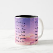 ontwerp op basis van Christelijk geloof Tweekleurige Koffiemok (Voorkant rechts)