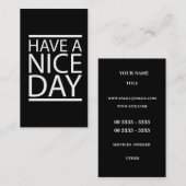 Ontwerp op een fijne dag visitekaartje (Voorkant / Achterkant)