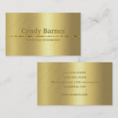 Ontwerp op Gold Visitekaartje (Voorkant / Achterkant)