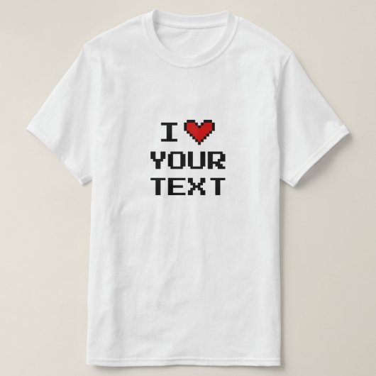 Ontwerp op maat in hart t shirten voor vrienden en t-shirt (Design voorkant)