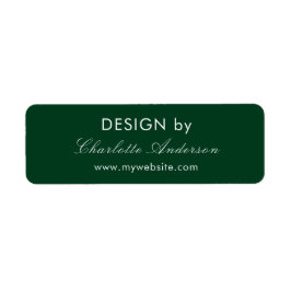 Ontwerp op naam emerald green business enterprise- etiket