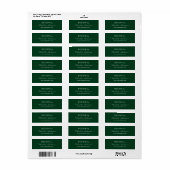 Ontwerp op naam emerald green business enterprise- etiket (Full Sheet)