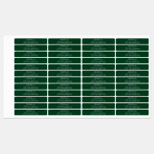 Ontwerp op naam emerald green script business labels (Vel)