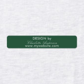 Ontwerp op naam emerald green script business labels (Design 2)
