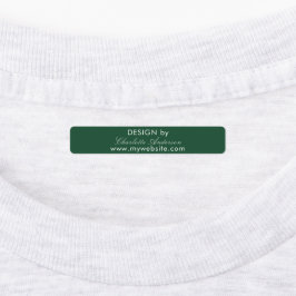 Ontwerp op naam emerald green script business labels