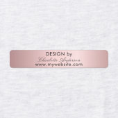 Ontwerp op naam gooien roze script business labels (Design 1)